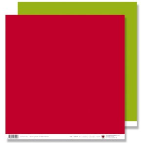 Scrapbookingark - Rød - Grøn