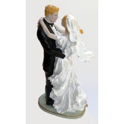 37 cm stor bryllupsfigur - Yndig par