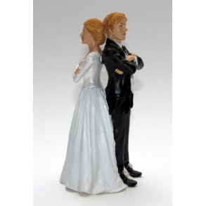 11 cm kagefigur til bryllup - Jeg har ret