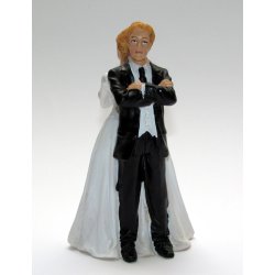 11 cm kagefigur til bryllup - Jeg har ret