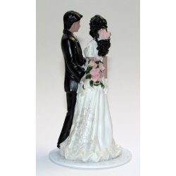 12,5 cm kagefigur til bryllup - Gom holder brud