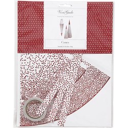 Krmmerhuse - 3 Stk. - Rd/Hvid