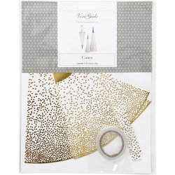 Krmmerhuse - 3 Stk. - Guld/Hvid