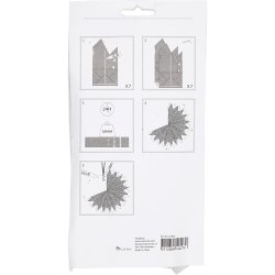 Stjerne af papirposer - 1 st - Guld 