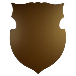 50 r - Skjold til guldbryllup - Guld skjold