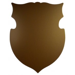 50 r - Skjold til guldbryllup - Guld skjold