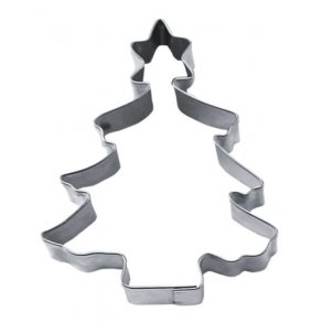  9 cm Kageudstandser - juletræ med stjerne