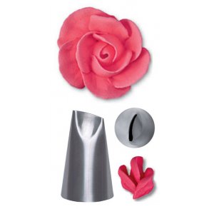 Konditor tylle - Rosetylle 10 mm bøjet