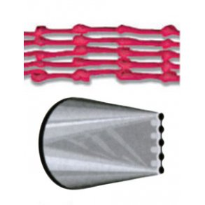 Konditor tylle - Hultylle 5 striber 18 mm bred