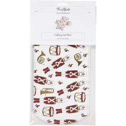 Gavesker - 3 stk. - Nddeknkker - Guld/Rd/Hvid