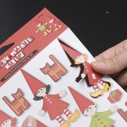 Stanseark med nisser - til at trykke ud