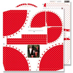 Klippeark - Rød/hvide kræmmerhuse