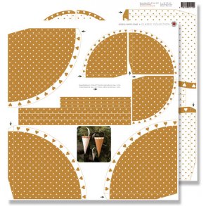 Klippeark - Guld/hvid kræmmerhuse