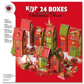 Kit - Kalenderby, 8 huse, 16 æsker og nisser = 24