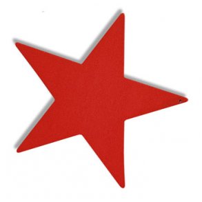 10 Trstjerner - 4,5 cm - rde