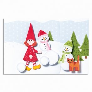 Lav selv julekort - snelandskab