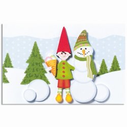 Lav selv julekort - snelandskab