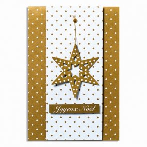 Lav selv julekort - guldstjerner