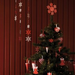 Lav selv kr&aelig;mmerhuse - r&oslash;d/hvid