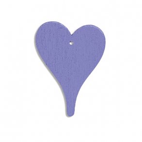 10 Trhjerter - 6 cm - lilla