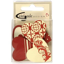 Hjerter - 6 stk. - Tr - Copenhagen