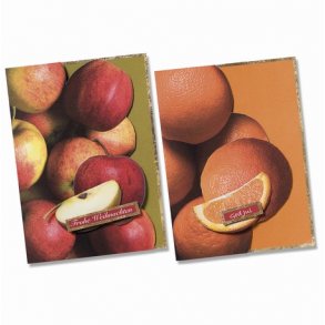 Lav selv julekort - appelsiner og æbler