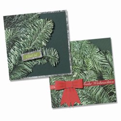 Lav selv julekort - med gran