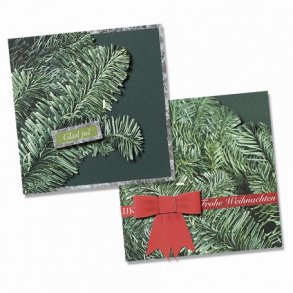 Lav selv julekort - med gran