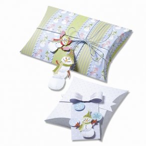 Lav selv juleæsker med sløjfer og snemænd