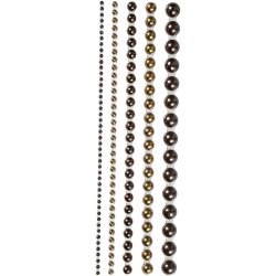 Halv Perler i brun - 2 - 8 mm -140 stk.  Vivi Gade