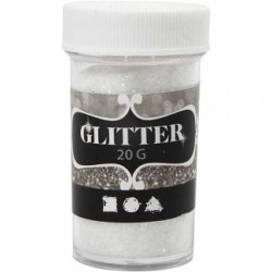Glitter - Hvid - 20 G
