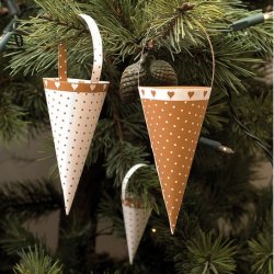 Design din jul - Guld / hvid