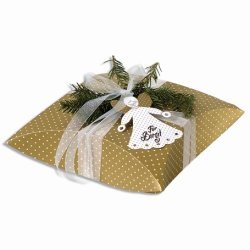 Design din jul - Guld / hvid