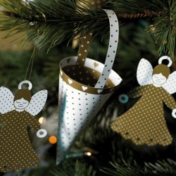 Design din jul - Guld / hvid