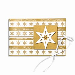 Design din jul - Guld / hvid