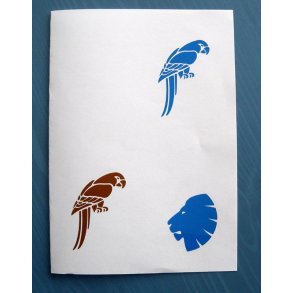 Stickers - Papegøje - bogmærker