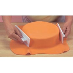 Glattere - 8 x 16 cm - hvid