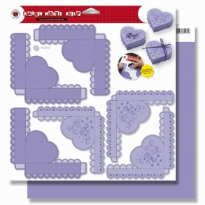 Lilla hjerteske - ark med 3 stk