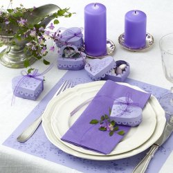 Lav selv  din fest - Design ''romantik'' - Lilla