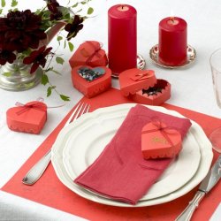 Lav selv  din fest - Design ''romantik'' - R&oslash;d