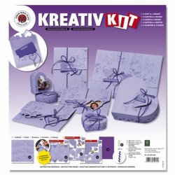 Kit Hjertekort Hjerte&aelig;sker ''Romantik'' Lilla