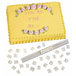 Pr&aelig;g en besked i fondant - Italic skrift