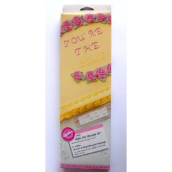 Pr&aelig;g en besked i fondant - Italic skrift