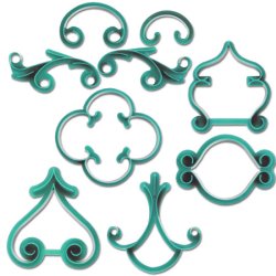 Pr&aelig;ges&aelig;t - skabeloner - ornament - 12 dele