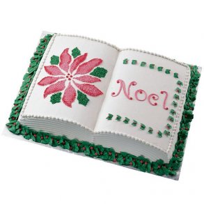 Bag en åben bog til jul