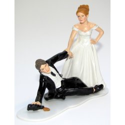 11 cm kagefigur til bryllup - Goms sidste slurk