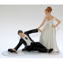 11 cm kagefigur til bryllup - Goms sidste slurk