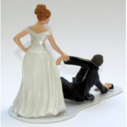 11 cm kagefigur til bryllup - Goms sidste slurk