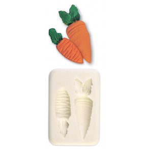 Silikone form - 2 gulerødder 54 og 43 mm