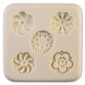 Silikone form - 5 blomster 17 mm